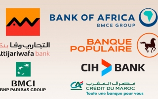 On retrouve les grosses banques marocaines en activité sur le marché ces dernières années. Attijariwafa Bank, Bank Of Africa, BMCI, Banque Populaire, ...