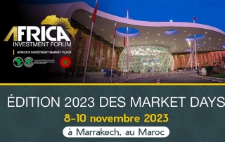 Les Market Days 2023 de l’Africa Investment Forum se tiendront du 8 au 10 novembre 2023 au Palais des Congrès de Marrakech, Maroc. Un évènement ...